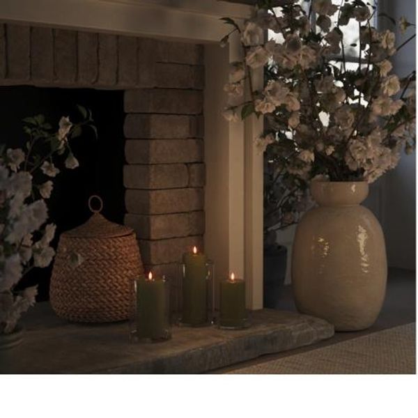 Deluxe utend&oslash;rs led kubbelys olivengr&oslash;nn 10 x 15 cm