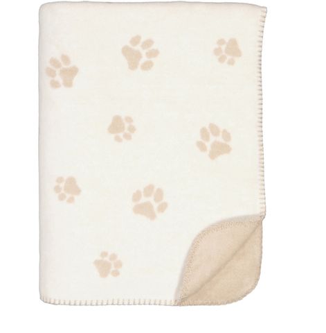 Hovedbilde Potetrykk beige. We love dogs pledd, i deilig ...