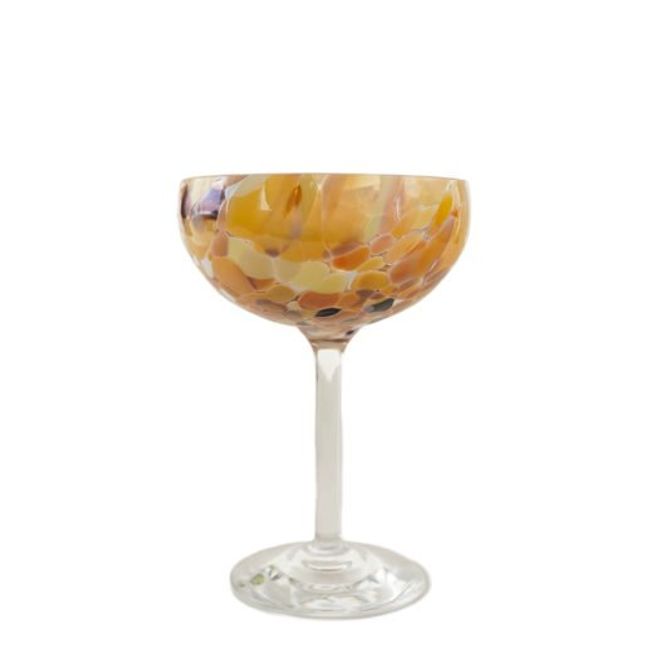 Hovedbilde Camilla Prytz Swirl champagne glass, brun
